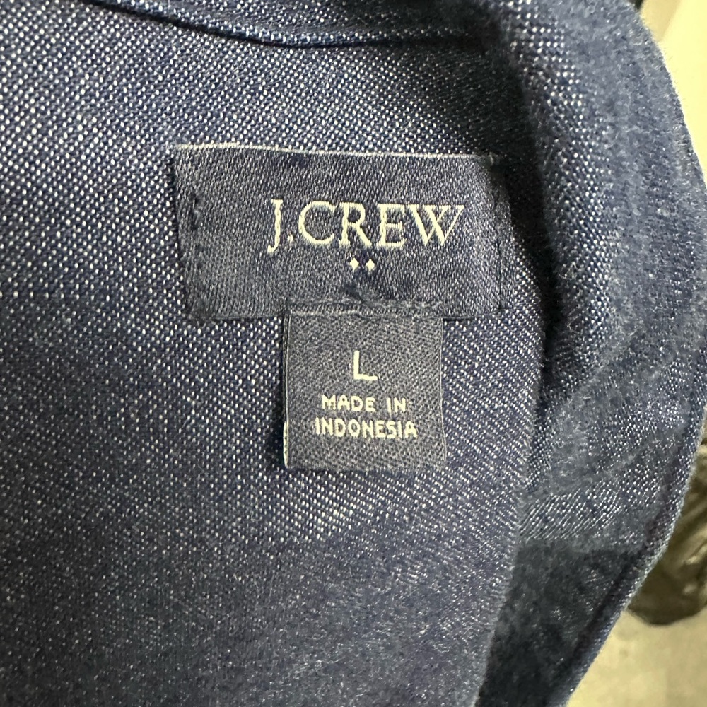 J. Crew Navy Denim Shirt - Picture 4 of 5